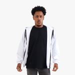 Jaqueta Corta Vento Masculina Com Zíper Branco