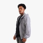 Jaqueta Corta Vento Masculina Com Zíper Cinza