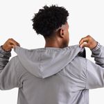 Jaqueta Corta Vento Masculina Com Zíper Cinza