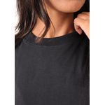 Cropped Feminino Oversized Preto