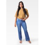 Cropped Feminino Oversized Caramelo