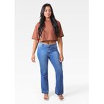 Cropped Feminino Oversized Marrom