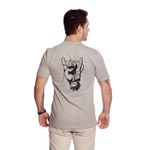 Camiseta Masculina Estampa Hard Rock Cinza