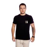 Camiseta Masculina Estampa Street Preta