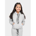 Moletom Canguru Infantil Cinza