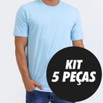 Kit 5 Camisetas Masculinas Básicas 