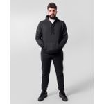 Blusa De Moletom Masculino Canguru Preto
