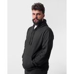 Blusa De Moletom Masculino Canguru Preto
