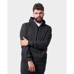 Blusa De Moletom Masculino Canguru Preto