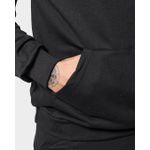 Blusa De Moletom Masculino Canguru Preto