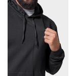 Blusa De Moletom Masculino Canguru Preto