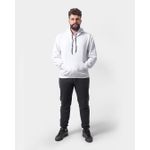 Blusa De Moletom Masculino Canguru Branco