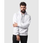 Blusa De Moletom Masculino Canguru Branco