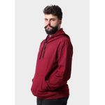 Blusa De Moletom Masculino Canguru Bordo