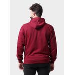 Blusa De Moletom Masculino Canguru Bordo