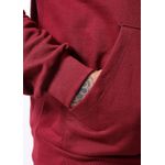 Blusa De Moletom Masculino Canguru Bordo