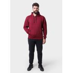 Blusa De Moletom Masculino Canguru Bordo