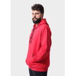 Blusa De Moletom Masculino Canguru Vermelho