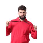 Blusa De Moletom Masculino Canguru Vermelho