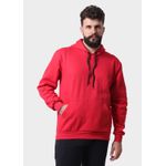 Blusa De Moletom Masculino Canguru Vermelho
