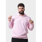 Blusa De Moletom Masculino Canguru Rosa