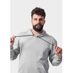 Blusa De Moletom Masculino Canguru Cinza Mescla