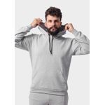 Blusa De Moletom Masculino Canguru Cinza Mescla