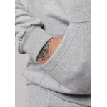 Blusa De Moletom Masculino Canguru Cinza Mescla