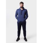 Blusa De Moletom Masculino Canguru Azul