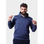 Blusa De Moletom Masculino Canguru Azul
