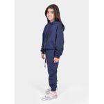 Conjunto Moletom Infantil Canguru Azul Marinho 