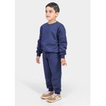 Calça Moletom Infantil Azul Marinho