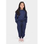 Calça Moletom Infantil Azul Marinho
