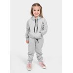 Moletom Canguru Infantil Cinza