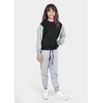 Moletom Infantil Careca Duo Cinza