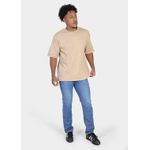 Camiseta Masculina Oversized Suedine Cáqui