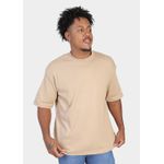 Camiseta Masculina Oversized Suedine Cáqui