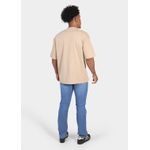 Camiseta Masculina Oversized Suedine Cáqui