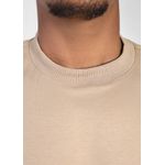 Camiseta Masculina Oversized Suedine Cáqui