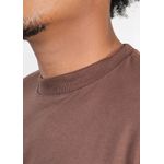 Camiseta Masculina Oversized Suedine Marrom