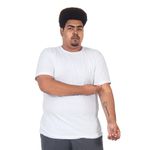 Camiseta Masculina Básica Plus Size Branca