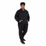 Conjunto Moletom Masculino Com Bolso e Capuz Blusa Com Calça Plus Size