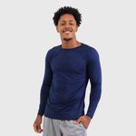 Blusa Térmica Masculina Uv Azul