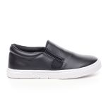 Tênis Infantil Slip On Preto 3 em 1 Pelúcia e Strass 