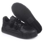 Tênis Casual Feminino All Black Todo Preto Nylon 