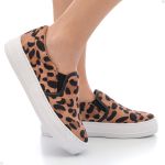 Slip On Animal Print Onça Tenehi