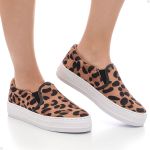 Slip On Animal Print Onça Tenehi