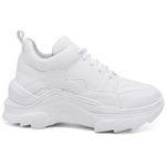 Tênis New Recortes Sneaker Chunky Branco - Cadarço Adicional 