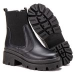 Bota Tratorada Preto Elástico e Zíper Tenehi