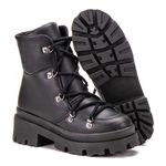 Bota Tratorada Preto Cadarço Corda Tenehi